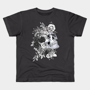 floral skull Kids T-Shirt